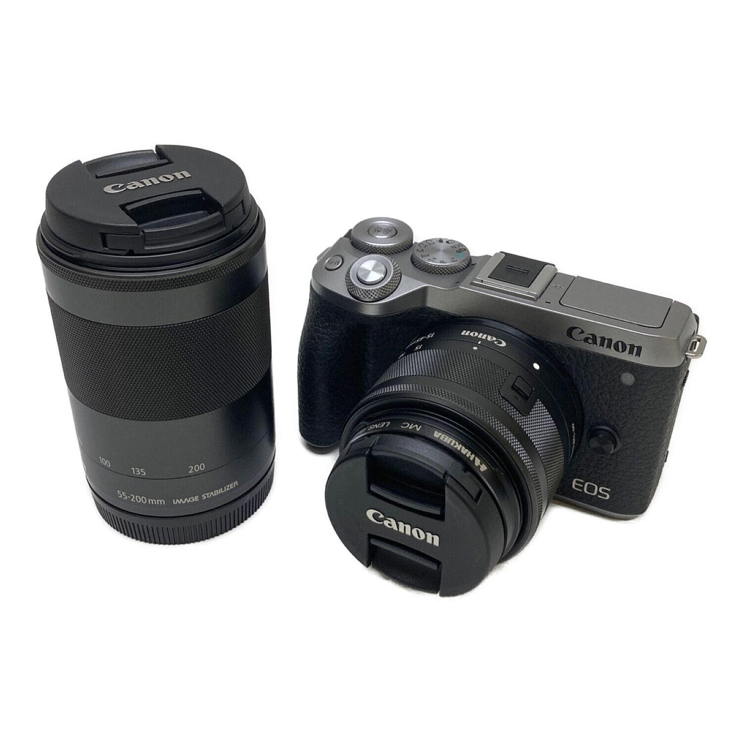 Canon eos m6 ダブルズームキット ミラーレス一眼カメラ - デジタルカメラ