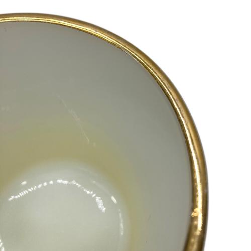 Fire King (ファイヤーキング) Dハンドルマグ Anchor Hocking イエロー×ホワイト 金縁