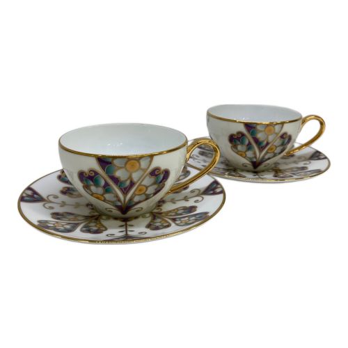 Noritake (ノリタケ) カップ&ソーサー 120周年記念 オマージュコレクション 雲母花文金彩 2Pセット