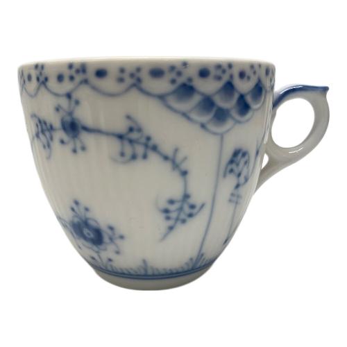 ROYAL COPENHAGEN (ロイヤル・コペンハーゲン) カップ&ソーサー ブルーフルーテッド・ハーフレース USED品