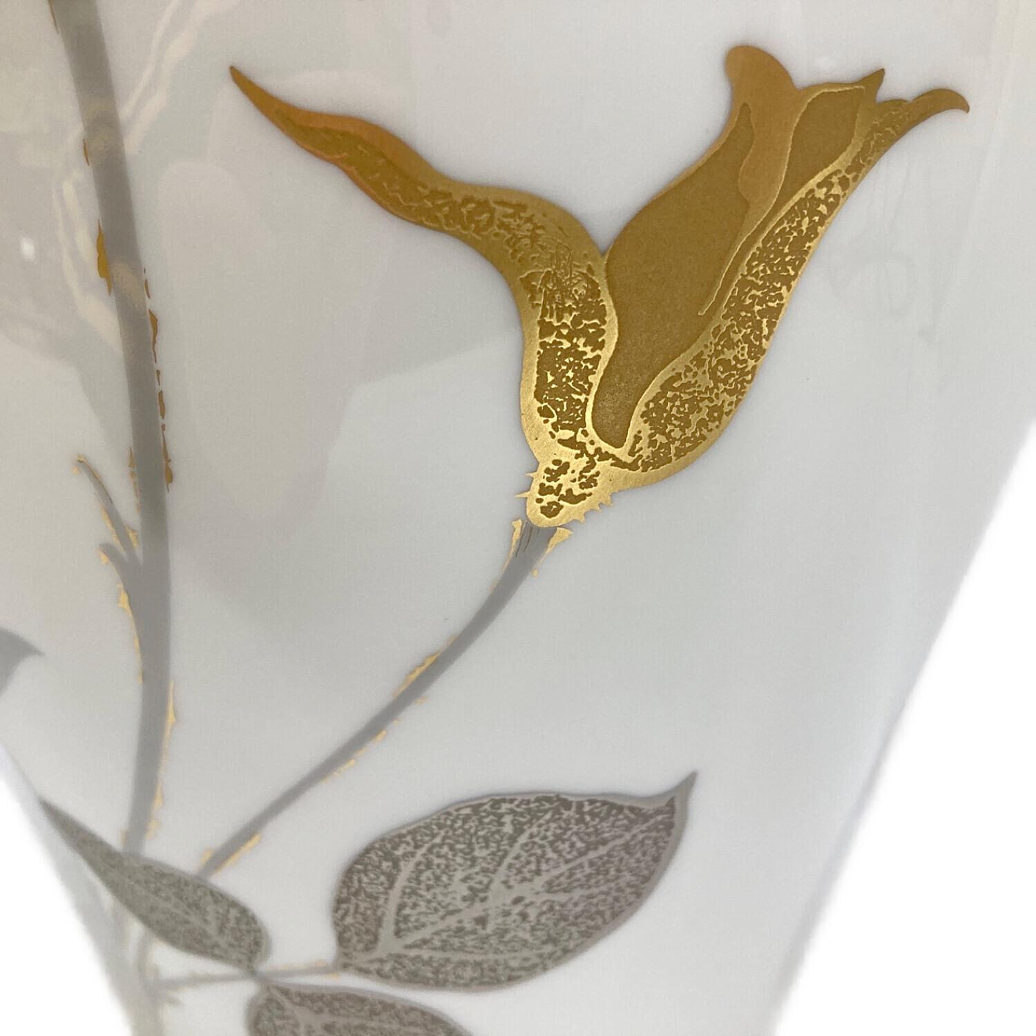 大倉陶園 (オオクラトウエン) 金蝕バラ花瓶 36cm｜トレファクONLINE