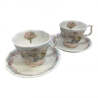 ROYAL DOULTON (ロイヤルドルトン) カップ&ソーサー BRAMNLY HEDGE THE WEDDING 2Pセット USED品