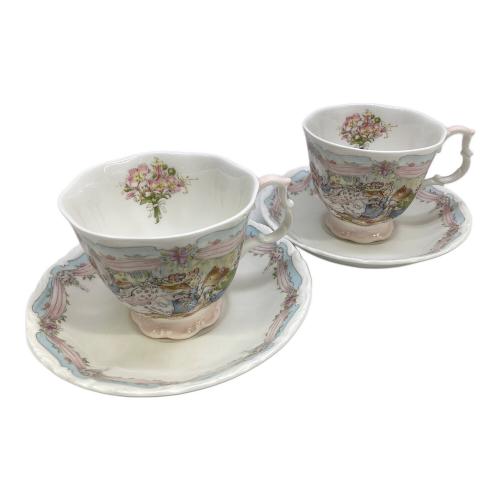 ROYAL DOULTON (ロイヤルドルトン) カップ&ソーサー BRAMNLY HEDGE THE WEDDING 2Pセット USED品