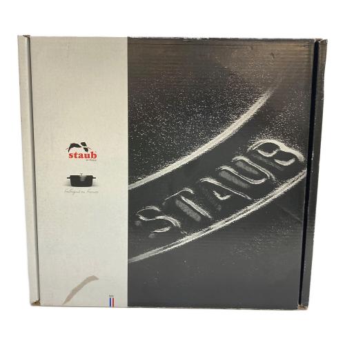 Staub (ストウブ) 鍋 ブラック 26cm ブラック 40510-606 ピコ・ココット ラウンド スチーマーセット 未使用品
