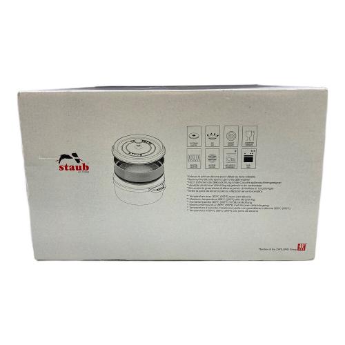 Staub (ストウブ) 鍋 ブラック 26cm ブラック 40510-606 ピコ・ココット ラウンド スチーマーセット 未使用品