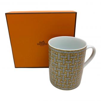 HERMES (エルメス) マグカップ マグ モザイク24 ゴールド 未使用品