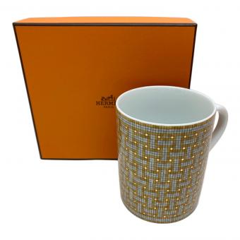 HERMES (エルメス) マグカップ マグ モザイク24 ゴールド 未使用品