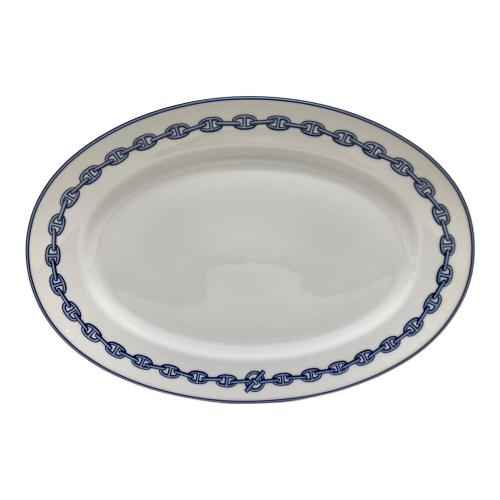 HERMES (エルメス) オーバルプレート 41cm シェーヌダンクル