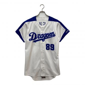 asics (アシックス) 応援グッズ ホワイト×ブルー ユニフォーム 中日ドラゴンズ 89番 英智コーチ