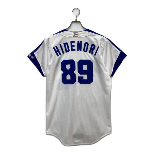 asics (アシックス) 応援グッズ ホワイト×ブルー ユニフォーム 中日ドラゴンズ 89番 英智コーチ