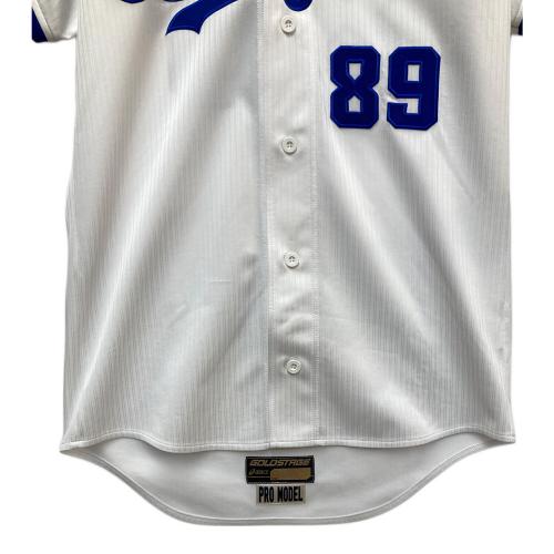 asics (アシックス) 応援グッズ ホワイト×ブルー ユニフォーム 中日ドラゴンズ 89番 英智コーチ