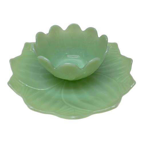 Fire King (ファイヤーキング) リーフ&ブロッサムデザートセット ジェダイ 刻印無