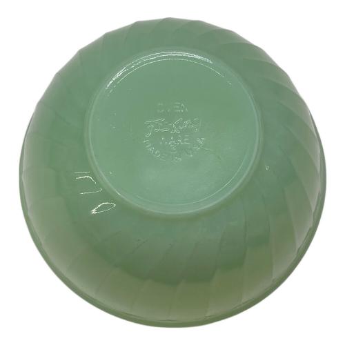 Fire King (ファイヤーキング) スワールミキシングボウル ジェダイ グリーン スワール
