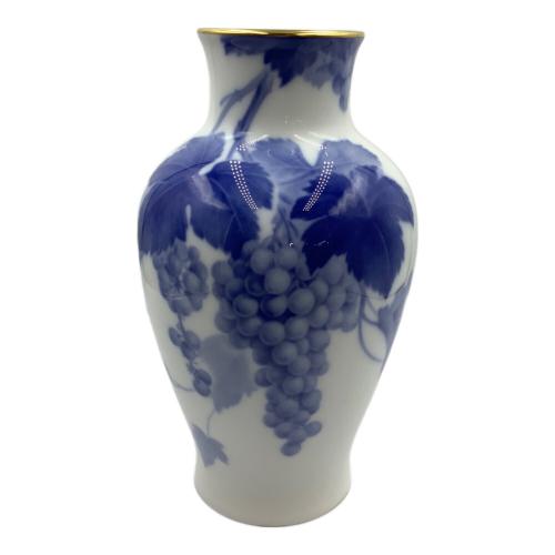 大倉陶園 (オオクラトウエン) 花瓶 ブルーローズ