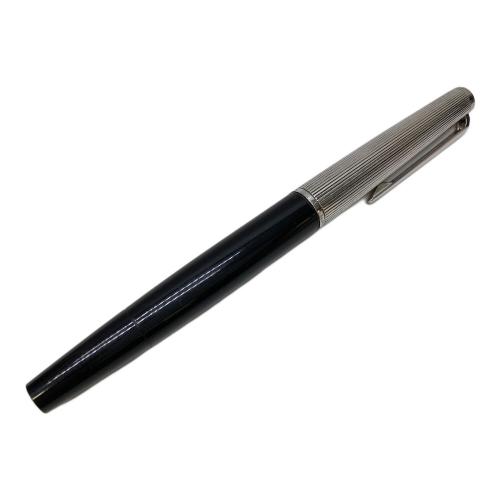 MONTBLANC (モンブラン) 万年筆 126 Silver Cap Pinstripe キャップSILVER925/ペン先K18(750)