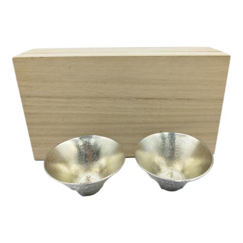 能作 (ノウサク) ぐい呑み 2Pセット 錫 富士山 未使用品