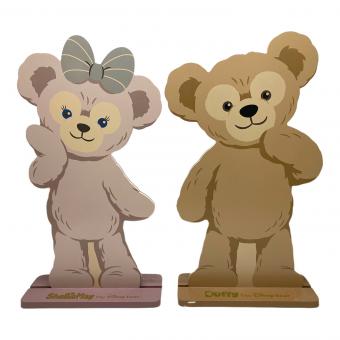 Disney RESORT (ディズニーリゾート) ディズニーグッズ キズ欠け有 ダッフィー＆シェリーメイ ウッドボード 30周年