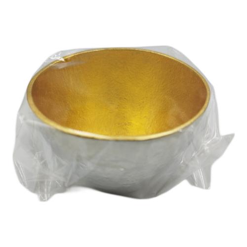 能作 (ノウサク) ぐい呑み 金箔 錫 未使用品