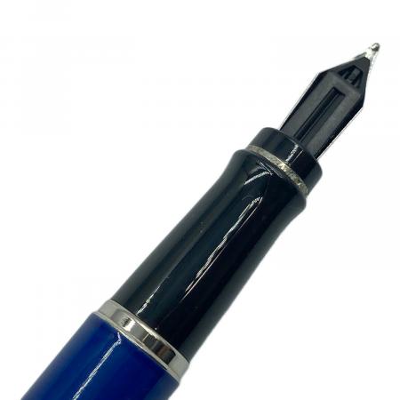 WATERMAN (ウォーターマン) 万年筆 シルバー×ブルー ペン先M