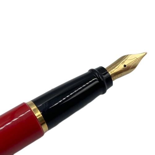 AURORA (オーロラ) 万年筆 レッド×ゴールド ペン先F イプシロン