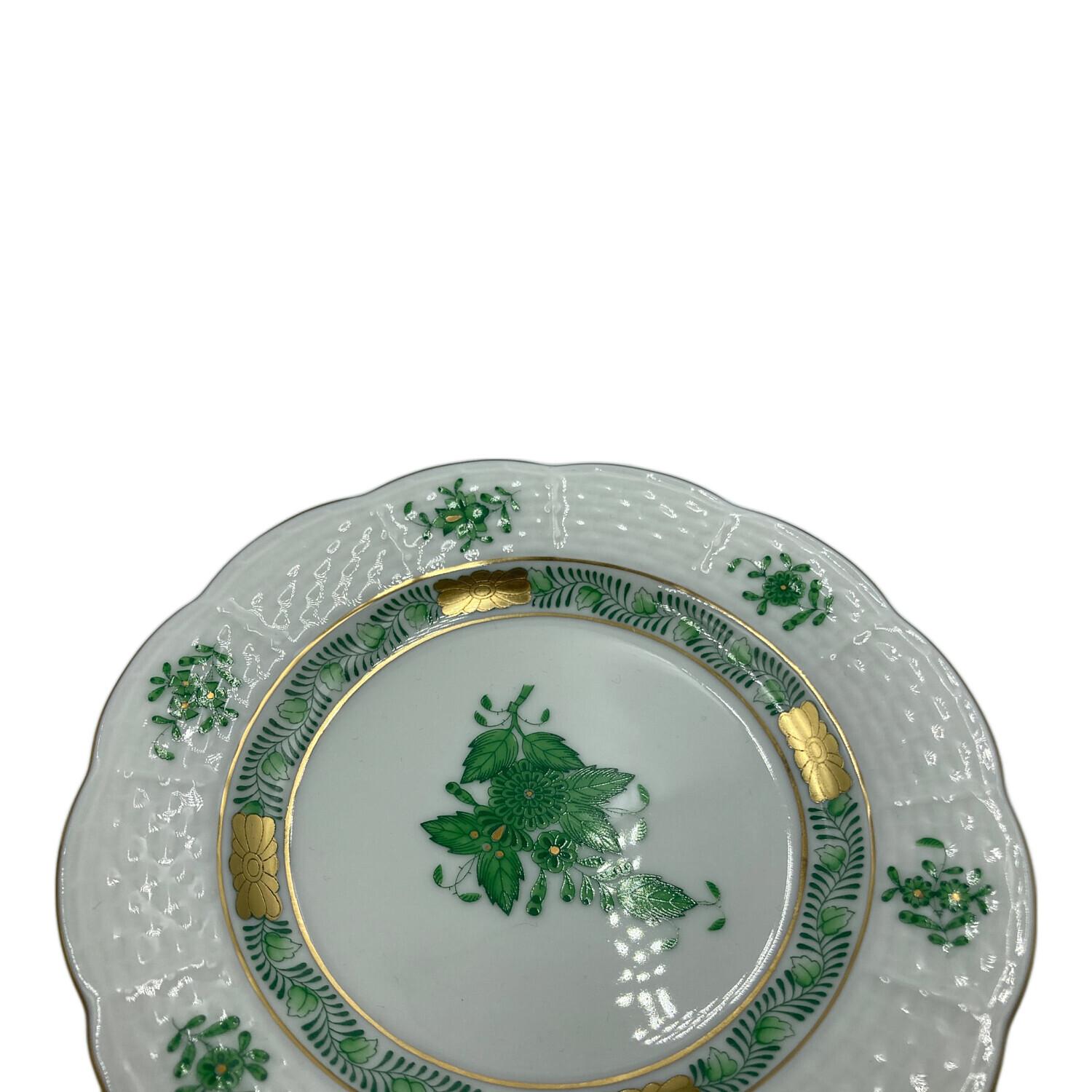 Herend (ヘレンド) ミニプレート アポニーグリーン USED品