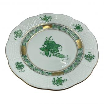 Herend (ヘレンド) ミニプレート アポニーグリーン USED品