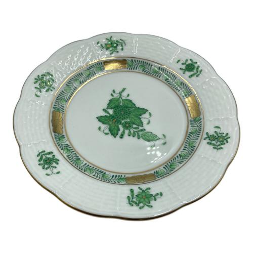 Herend (ヘレンド) ミニプレート アポニーグリーン USED品