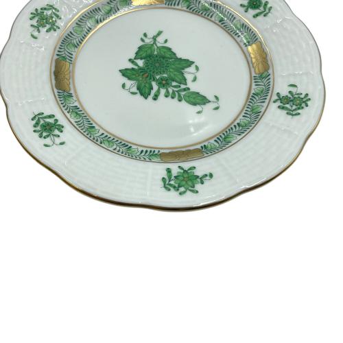 Herend (ヘレンド) ミニプレート アポニーグリーン USED品