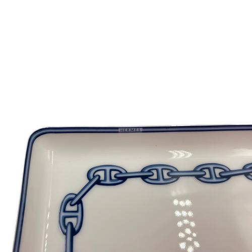 HERMES (エルメス) スクエアプレート シェーヌダンクル 箱付 USED品
