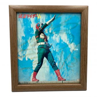 仮面ライダーV3 (カメンライダーブイスリー) キャラクターグッズ 書き込み有 @ 色紙 ヤケ有