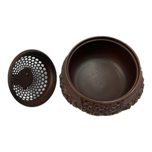 佐野宏采 香炉 牡丹唐草香炉