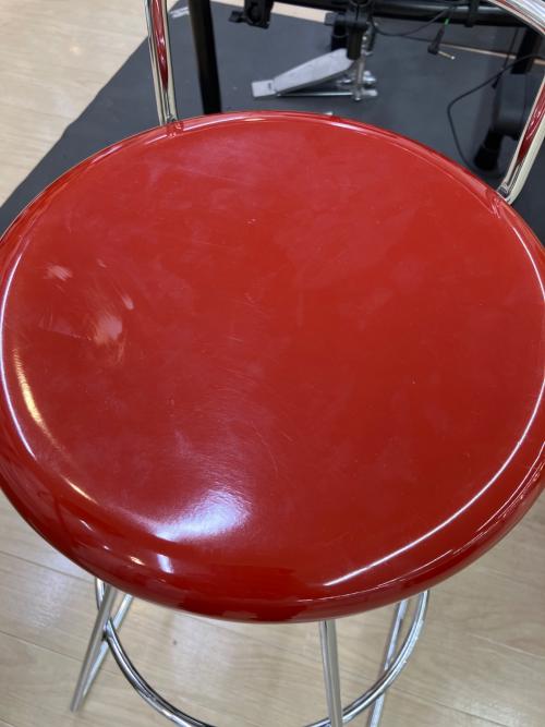 ROCKSTONE (ロックストーン) カウンターチェアー レッド×シルバー KARAS high stool