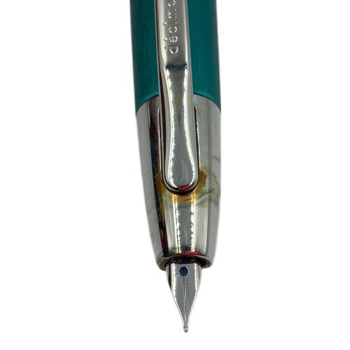 PILOT (パイロット) decimo ノック式万年筆 ブルー ペン先K18 F
