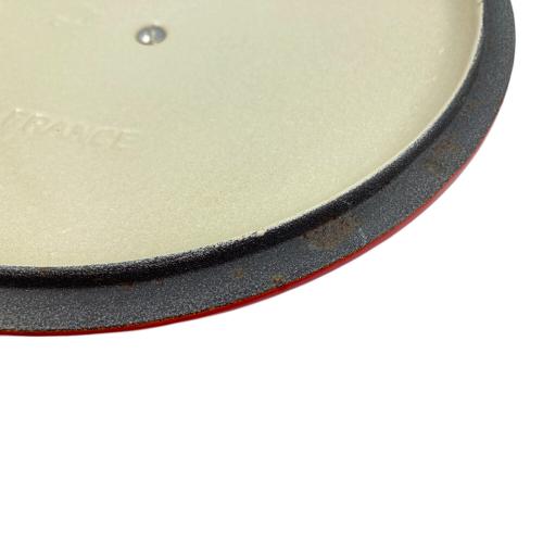 LE CREUSET (ルクルーゼ) 両手鍋 レシピブックセット 20cm オレンジ ココット・ロンド　USED品