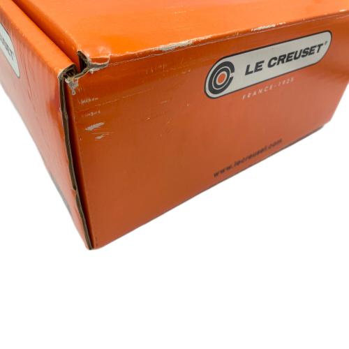 LE CREUSET (ルクルーゼ) 両手鍋 レシピブックセット 20cm オレンジ ココット・ロンド　USED品