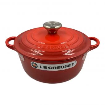 LE CREUSET (ルクルーゼ) 両手鍋 SIZE 20cm チリレッド ココット・ロンド