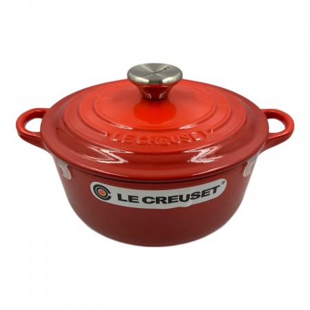LE CREUSET (ルクルーゼ) 両手鍋 SIZE 20cm チリレッド ココット
