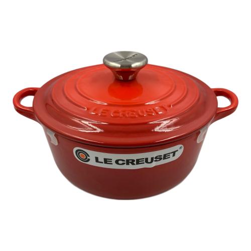 LE CREUSET (ルクルーゼ) 両手鍋 SIZE 20cm チリレッド ココット・ロンド