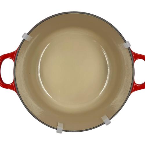 LE CREUSET (ルクルーゼ) 両手鍋 SIZE 20cm チリレッド ココット・ロンド