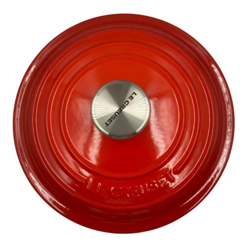 LE CREUSET (ルクルーゼ) 両手鍋 SIZE 20cm チリレッド ココット・ロンド