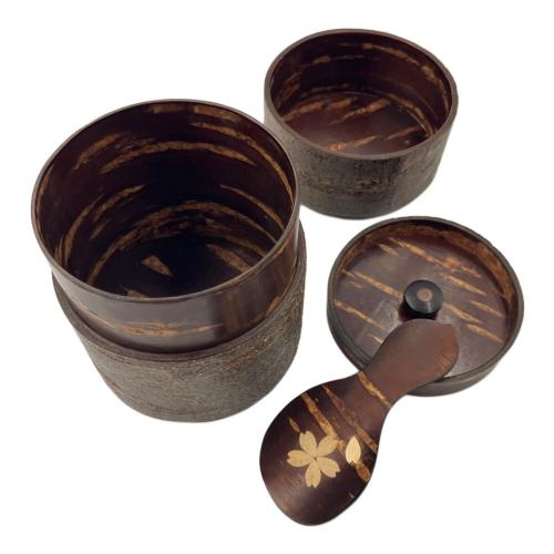 桜皮細工 (オウヒザイク) 棗