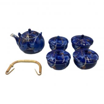 深川製磁 (フカガワセイジ) 湯呑みセット 新土瓶茶器 ルリブドー