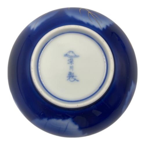 深川製磁 (フカガワセイジ) 湯呑みセット 新土瓶茶器 ルリブドー