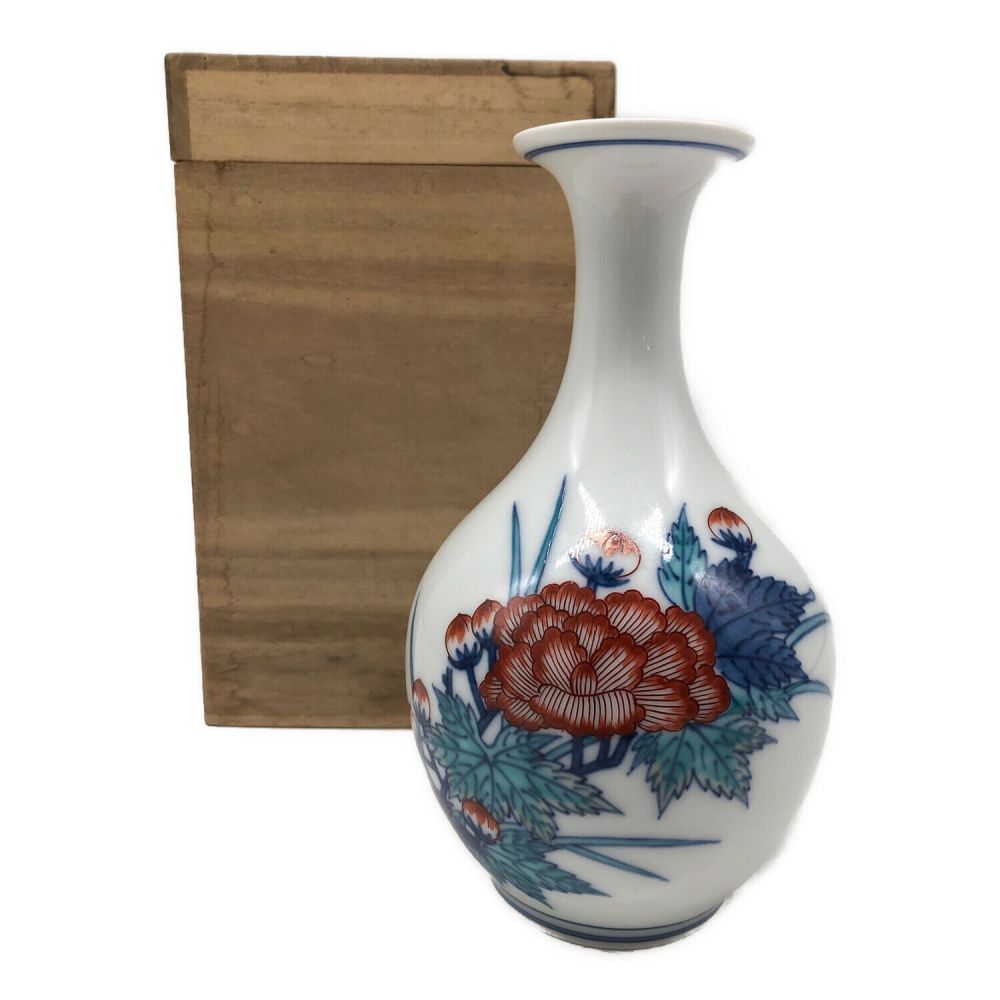 今右衛門 錦牡丹絵一輪挿し｜トレファクONLINE