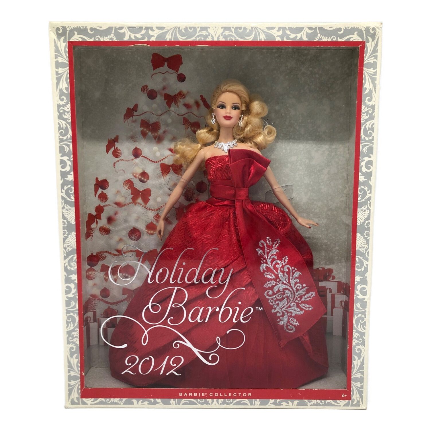 バービー人形 バービーコレクター2012 ホリデーバービー W3465(ピンク 