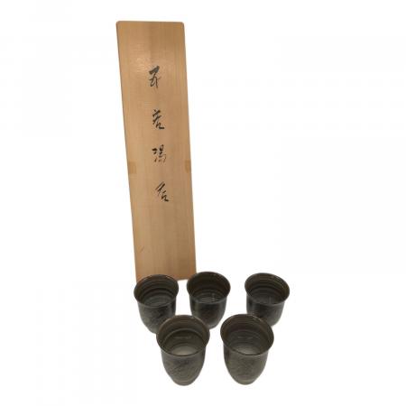 臥牛窯　専用 臥牛窯 (ガギュウガマ) 湯呑み揃え 刷毛目 5Pセット｜トレファクONLINE