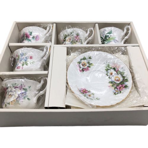 ROYAL ALBERT (ロイヤルアルバート) カップ&ソーサー サマータイムシリーズ 5Pセット