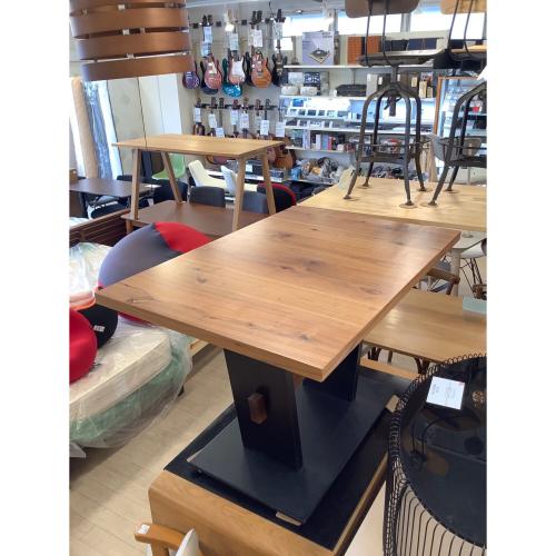 KOINOR (コイノール) ダイニングテーブル T1803 ※板欠品 キズ有 ブラック×ブラウン