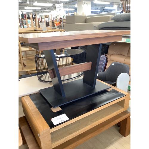 KOINOR (コイノール) ダイニングテーブル T1803 ※板欠品 キズ有 ブラック×ブラウン