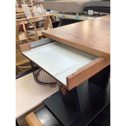 KOINOR (コイノール) ダイニングテーブル T1803 ※板欠品 キズ有 ブラック×ブラウン